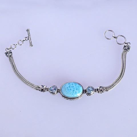 Larimar Bracelet-Oval Vintage
