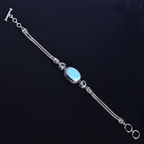 Larimar Bracelet-Oval Vintage