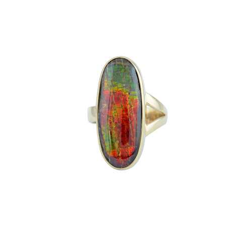 Ammolite Ring-Oval